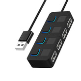 USB 2.0 HUB - Multi USB Splitter for Laptop PC with Power Adapter