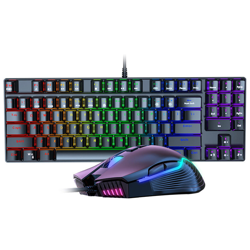 Mechanical keyboard keyboard wired mouse