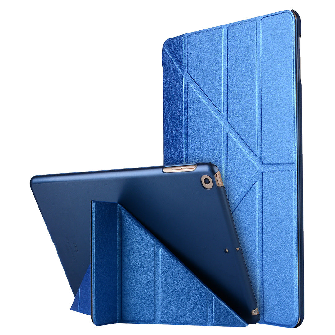 Compatible with Apple, Applicable to new ipadPro11 silk holster ultra-thin protective shell 9.7 dormant deformation leather case