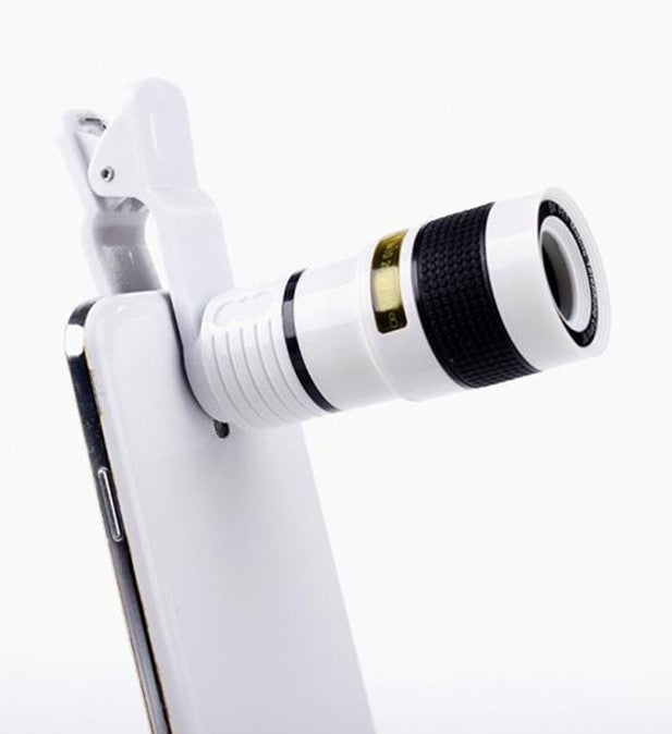 Zoom Mobile Phone Clip-On Retractable Telescope Camera Lens For  Galaxy S3 S4 S5 S6 S7 Edge Phone