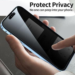 Privacy-proof Magneto Phone Case Double Sided Metal Frame