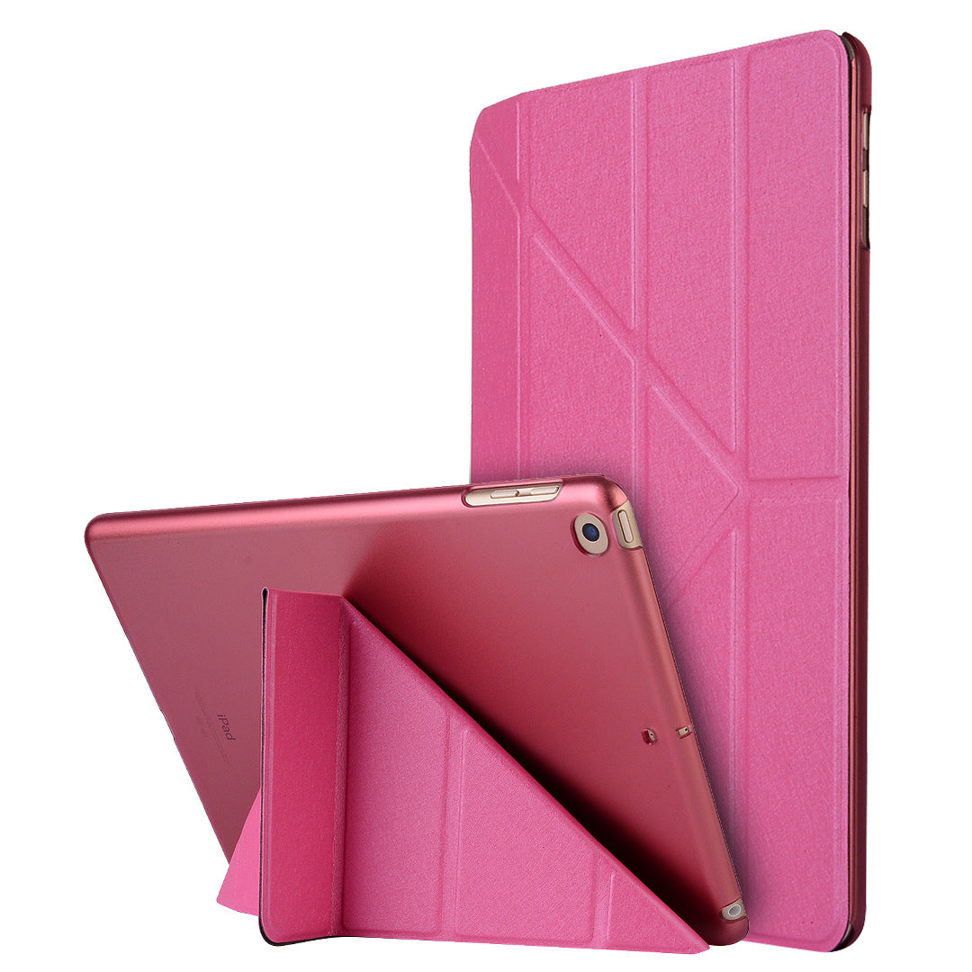 Compatible with Apple, Applicable to new ipadPro11 silk holster ultra-thin protective shell 9.7 dormant deformation leather case