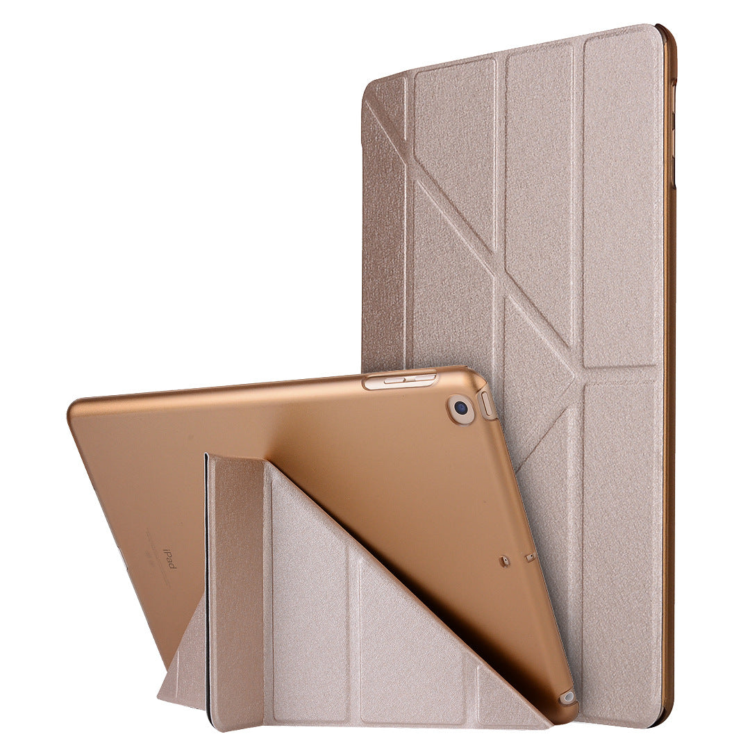 Compatible with Apple, Applicable to new ipadPro11 silk holster ultra-thin protective shell 9.7 dormant deformation leather case