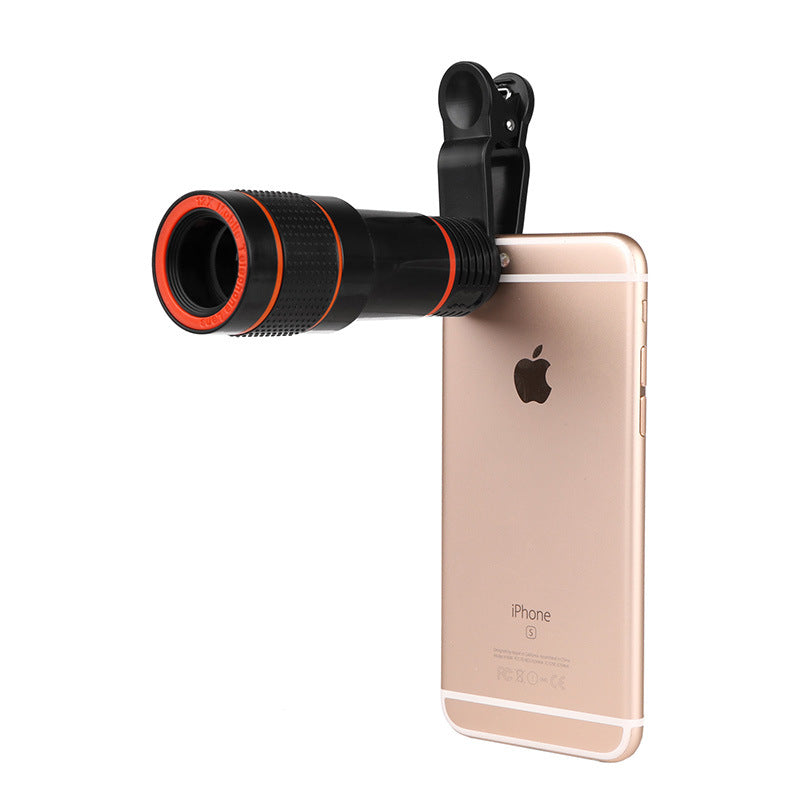 Zoom Mobile Phone Clip-On Retractable Telescope Camera Lens For  Galaxy S3 S4 S5 S6 S7 Edge Phone