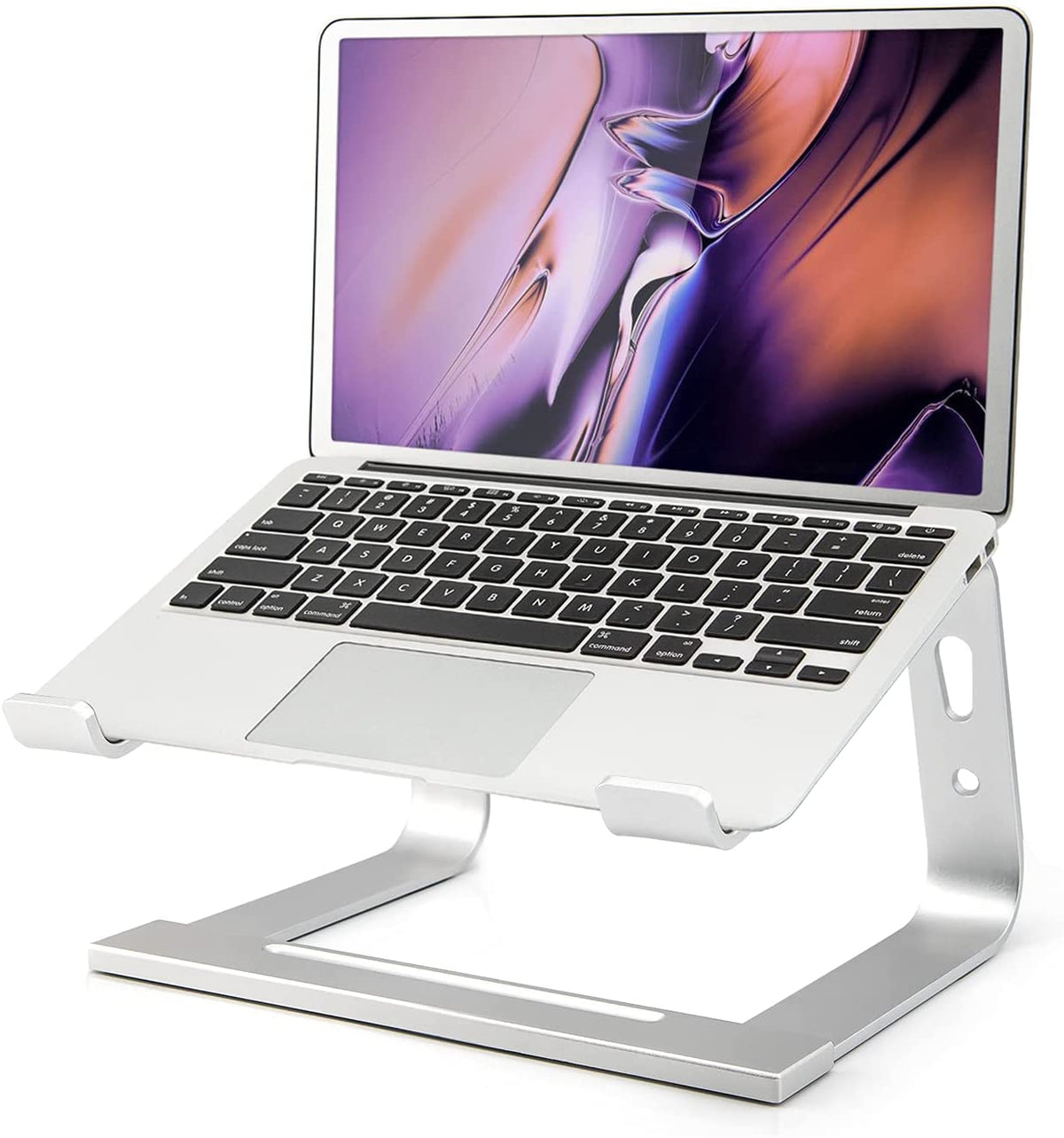 Aluminum Laptop Stand - Ergonomic Holder for MacBook, Dell XPS & More